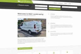 B&C Landscaping website
